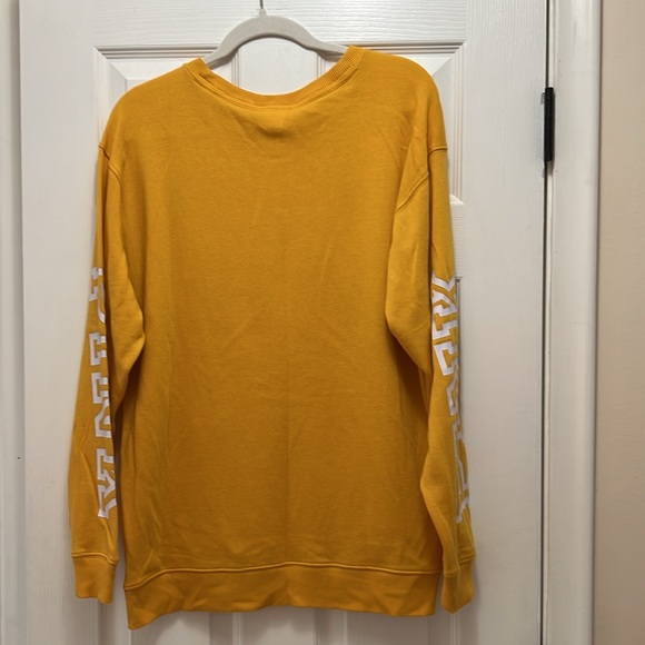 PINK Victoria’s Secret Gold Sweatshirt; Medium - Picture 2 of 3